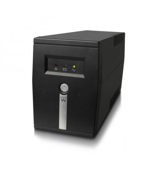 Ewent SAI Interactivo 600VA/360W - 1x Schuko - 1x ICE C13 - Funcion AVR - Notificacion Sonora y LED - Proteccion Electrica - Bat