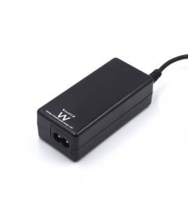 Ewent Cargador Universal para Portatil de 45W - 8 Clavijas Intercambiables - Gestion Inteligente de Corriente - Color Negro