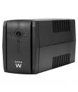 Ewent SAI Interactivo 780VA/390W - 2x Schuko - Cable de Alimentacion - Funcion AVR - Notificacion Sonora y LED - Proteccion Elec