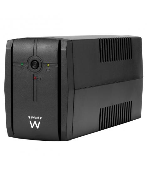 Ewent SAI Interactivo 780VA/390W - 2x Schuko - Cable de Alimentacion - Funcion AVR - Notificacion Sonora y LED - Proteccion Elec