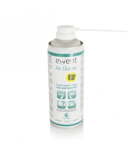 Ewent Spray de Aire Comprimido - Invertible - 220ml - Aplicador para Zonas Dificiles - Color Transparente