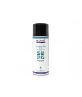 Ewent Spray de Pegamento Permanente - Secado Rapido - 395gr - Color Transparente