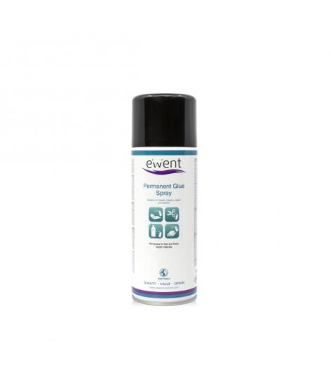 Ewent Spray de Pegamento Permanente - Secado Rapido - 395gr - Color Transparente