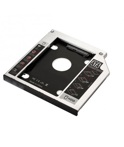 Ewent Adaptador Disco Duro de 7mm para Unidad Optica de 9.5mm en Portatil - Velocidad de Transferencia hasta 6 Gbps - Compatible