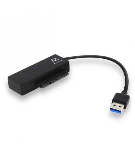 Ewent Cable Adaptador SATA a USB-C - USB-C 3.1 Gen1 - SSD/HDD de 2.5/3.5" - ABS de Alta Resistencia - Indicador LED - Color Negr