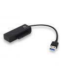 Ewent Cable Adaptador SATA a USB-C - USB-C 3.1 Gen1 - SSD/HDD de 2.5/3.5" - ABS de Alta Resistencia - Indicador LED - Color Negr