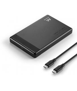 Ewent Carcasa Externa para HDD/SSD SATA - USB-C 3.2 Gen1 - SSD/HDD de 2.5" - Montaje sin Torinillos - ABS de Alta Resistencia - 