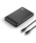 Ewent Carcasa Externa para HDD/SSD SATA - USB-C 3.2 Gen1 - SSD/HDD de 2.5" - Montaje sin Torinillos - ABS de Alta Resistencia - 
