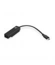 Ewent Cable Adaptador SATA a USB-C - USB-C 3.2 Gen1 - SSD/HDD de 2.5" - ABS de Alta Resistencia - Indicador LED - Color Negro