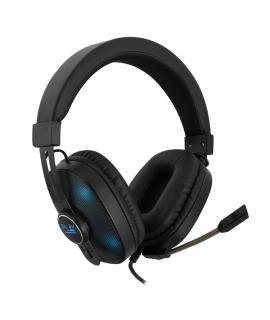 Ewent Auriculares Gaming - Microfono Integrado - Iluminacion RGB - Control de Volumen y Microfono - Diadema Ajustable - Cable de