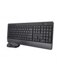 Trust Trezo Pack Teclado + Raton Inalambrico - Teclas Silenciosas - Fabricado con Material Reciclado - Color Negro