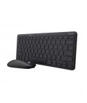 Trust Lyra Pack de Teclado y Mouse Inalambrico Bluetooth - Multidispositivo - Uso Ambidiestro - Color Negro