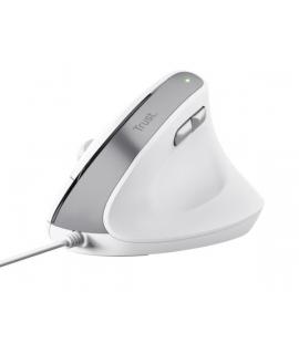 Trust Ergo Bayo Teclado - DPI Ajustable 800-2400ppp - 6 Botones - Cable 150cm -Color Blanco