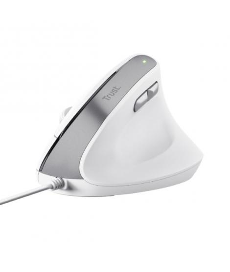 Trust Ergo Bayo Teclado - DPI Ajustable 800-2400ppp - 6 Botones - Cable 150cm -Color Blanco