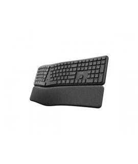 Trust Keyra Teclado Inalambrico Bluetooth - Multidispositivo - Teclas Ergonomicas y Silenciosas - Coloe Negro