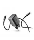 NGS Bud45W-C Cargador GaN Universal de Pared 45W Ultrarapido - USB-C PD & PPS - Cable USB-C 1.5m - Color Negro