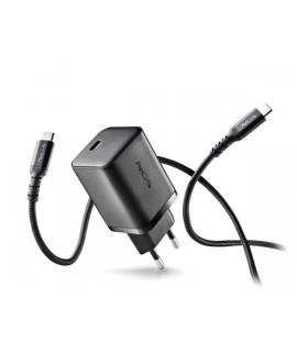 NGS Bud45W-C Cargador GaN Universal de Pared 45W Ultrarapido - USB-C PD & PPS - Cable USB-C 1.5m - Color Negro