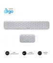 Subblim Pack Ergo Airpadding Reposamuñecas para Teclado y Raton - Espuma Viscoelastica 65D - Tejido AirMesh Transpirable - Base 
