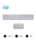 Subblim Pack Ergo Airpadding Reposamuñecas para Teclado y Raton - Espuma Viscoelastica 65D - Tejido AirMesh Transpirable - Base 
