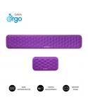 Subblim Pack Ergo Airpadding Reposamuñecas para Teclado y Raton - Espuma Viscoelastica 65D - Tejido AirMesh Transpirable - Base 