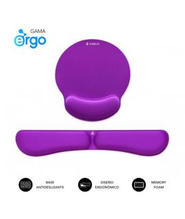 Subblim Pack Ergo MemoryFlex Alfombrilla Ergonomica para Raton y Reposamuñecas Teclado - Espuma Elastica - Microtexturizada Impe