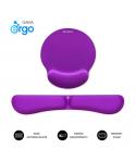 Subblim Pack Ergo MemoryFlex Alfombrilla Ergonomica para Raton y Reposamuñecas Teclado - Espuma Elastica - Microtexturizada Impe
