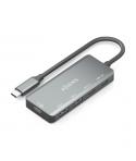 Aisens Hub USB-C 3.1 - USB-C PD 100W/2xUSB-C/2xUSB-A 2.0 - 15cm - Color Gris