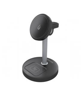 Aisens Cargador Inalambrico 15W - USB-C - Protocolo Qi2 - Moviles, Apple Watch y Auriculares - Proteccion Contra Sobretension, S