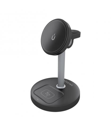 Aisens Cargador Inalambrico 15W - USB-C - Protocolo Qi2 - Moviles, Apple Watch y Auriculares - Proteccion Contra Sobretension, S