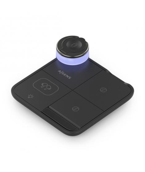 Aisens Cargador Inalambrico 15W - USB-C - Protocolo Qi - Moviles, Apple Watch y Auriculares - Proteccion Contra Sobretension, So