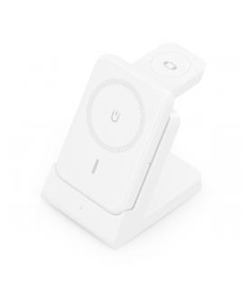 Aisens Cargador Inalambrico 15W - USB-C - Protocolo Qi - Moviles, Apple Watch y Auriculares - Powerbank - Proteccion Contra Sobr