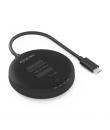 Aisens ASDS-2M2N05 Estacion de Docking de Doble Bahia M.2 NVME a USB-C 3.2 Gen2x2 - Clone - Color Negro