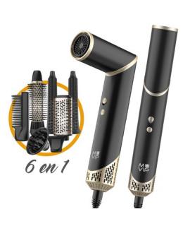Muvip Ultimate Experience Profesional 6 en 1 Herramienta de Secado y Peinado - 1500W - Accesorios para Rizar, Cepillar y Alisar 