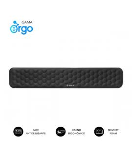 Subblim Ergo Airpadding Reposamuñecas para Teclado - Espuma Viscoelastica 65D - Tejido AirMesh Transpirable - Base Antideslizant