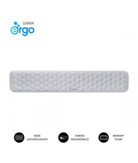 Subblim Ergo Airpadding Reposamuñecas para Teclado - Espuma Viscoelastica 65D - Tejido AirMesh Transpirable - Base Antideslizant