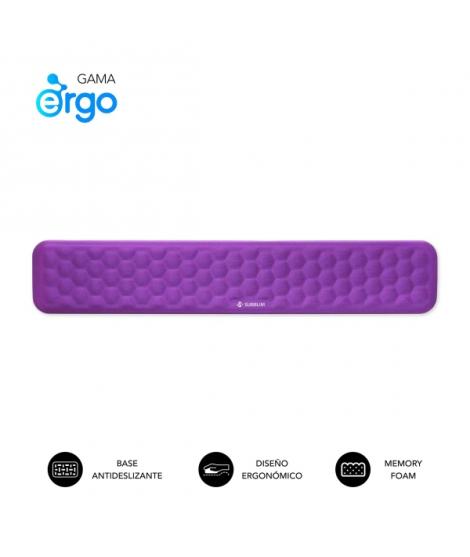Subblim Ergo Airpadding Reposamuñecas para Teclado - Espuma Viscoelastica 65D - Tejido AirMesh Transpirable - Base Antideslizant