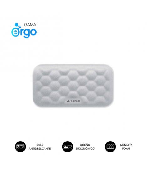 Subblim Ergo Airpadding Reposamuñecas para Raton - Espuma Viscoelastica 65D - Tejido AirMesh Transpirable - Base Antideslizante 