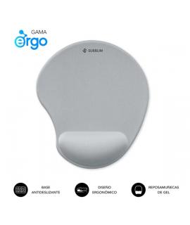 Subblim Ergo Neogel Alfombrilla Ergonomica para Raton - Espuma Elastica - Microtexturizada Impermeable - Base Antideslizante - C
