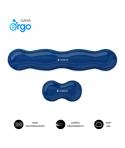 Subblim Pack Ergo Crystal Flex Reposamuñecas para Teclado y Raton - Gel Refrigerante Autoajustable - Diseño Ondulado Ergonomico 