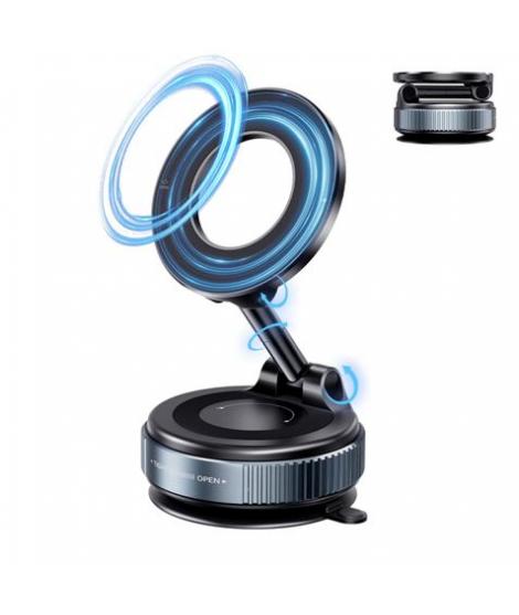 XO C169 Soporte Magnetico de Coche para Smartphones - Fijacion por Vacio - Rotacion 360º - Brazo Extensible - Multisuperficie - 