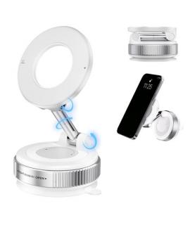 XO C169 Soporte Magnetico de Coche para Smartphones - Fijacion por Vacio - Rotacion 360º - Brazo Extensible - Multisuperficie - 