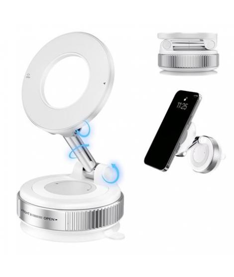XO C169 Soporte Magnetico de Coche para Smartphones - Fijacion por Vacio - Rotacion 360º - Brazo Extensible - Multisuperficie - 