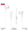 XO EP81 Auriculares Intrauditivos con Microfono - Conexion USB-C - Cable de 1.20m - Color Blanco