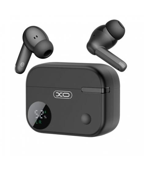 XO G34 Auriculares Bluetooth 5.4 - TWS - Cancelacion de Ruido ENC+ANC - Caja con Display LCD - Color Negro