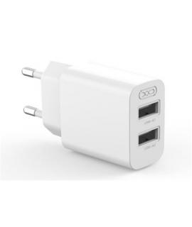 XO L109 Cargador de Pared 10W - Carga Rapida - 2xUSB-A - Color Blanco