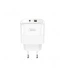 XO L138 Cargador de Pared 30W - USB-C y USB-A - Color Blanco
