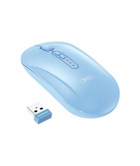 XO M13 Raton Inalambrico - Bluetooth y RF 2.4GHz - 1600DPI - Color Azul