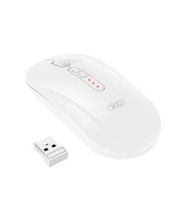 XO M13 Raton Inalambrico - Bluetooth y RF 2.4GHz - 1600DPI - Color Blanco