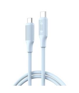 XO NBQ265B Cable USB-C Macho a USB-C Macho - 1m - 60W - Color Azul