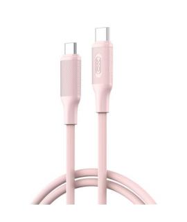 XO NBQ265B Cable USB-C Macho a USB-C Macho - 1m - 60W - Color Rosa